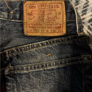 Vintage Levi’s 501xx Selvedge Redline Jeans size 23 24